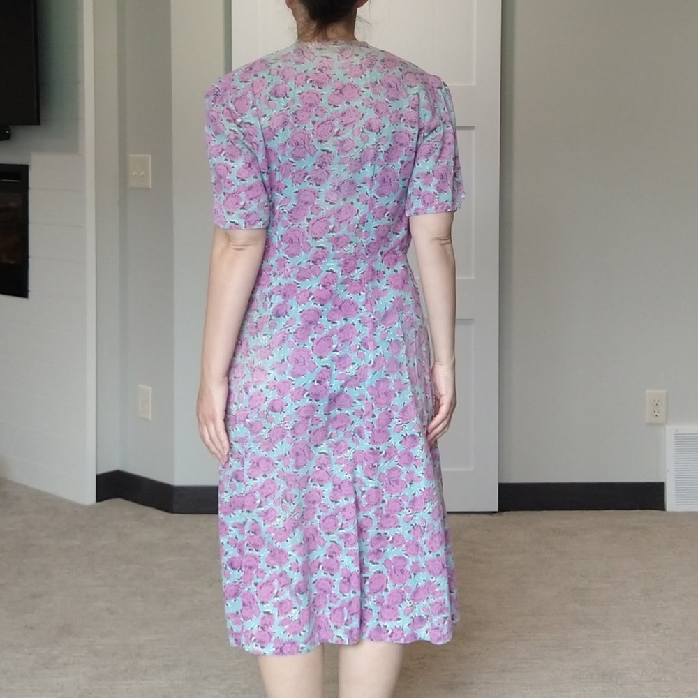 1930's Feedsack Work Dress 30's True Vintage M - image 7